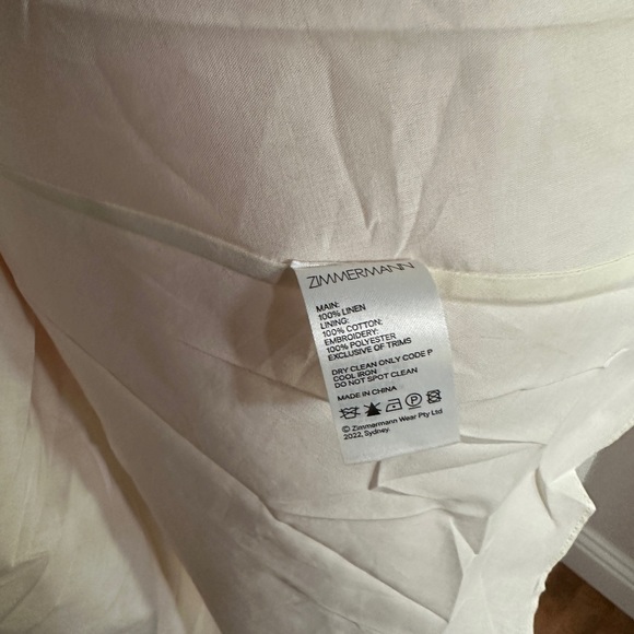 SOLD Zimmermann Devi Midi Linen Dress - size 0 | XS-S - Picture 14 of 15